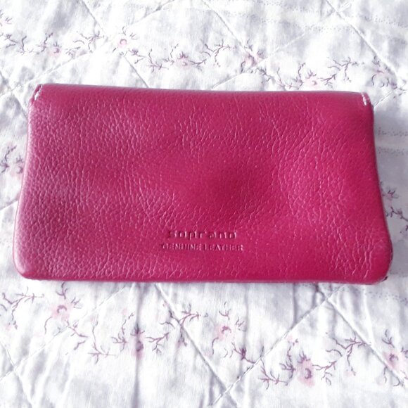 Vintage Soprano Genuine Leather Coin Pouch + Mirror - Picture 4 of 8